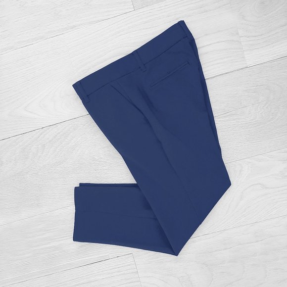 Gap Slim Crop Pants, Polished Cotton Blend, Indigo Blue, 00P - Picture 2 of 7